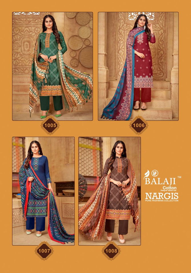 Balaji Nargis Pashmina Wholesale Exclusive Wear Dress Collection